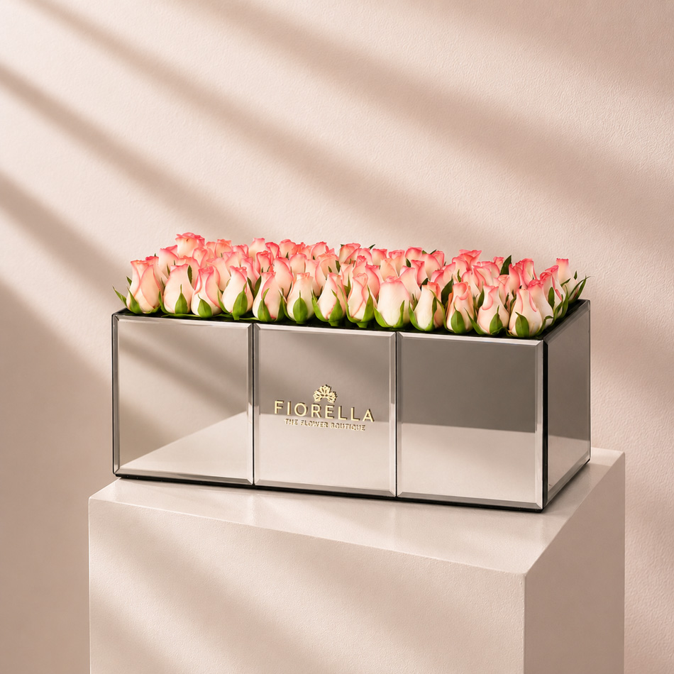 MIRROR LONG BOX - ROSES